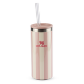 Can Cooler Slim com canudo Peach Whip Cabana Gloss | 296ML
