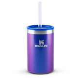 Can Cooler com canudo Stanley Sapphire Shimmer | 296ML