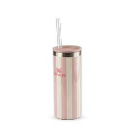 Can Cooler Slim com canudo Peach Whip Cabana Gloss | 296ML