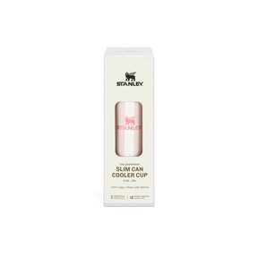 Can Cooler Slim com canudo Peach Whip Cabana Gloss | 296ML