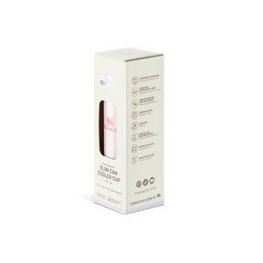 Can Cooler Slim com canudo Peach Whip Cabana Gloss | 296ML