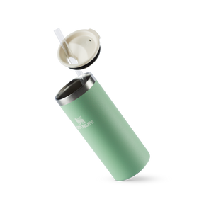 Can Cooler Slim com canudo Pistachio | 296ML