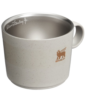 Caneca Daybreak Cappuccino com Pires Ash Bronze | 192ML