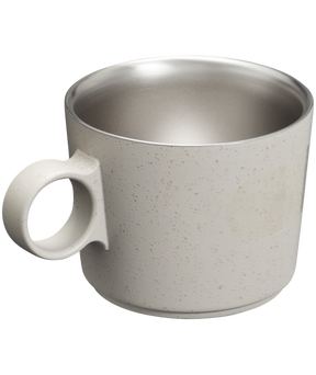 Caneca Daybreak Cappuccino com Pires Ash Bronze | 192ML