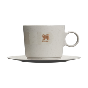 Caneca Daybreak Cappuccino com Pires Ash Bronze | 192ML