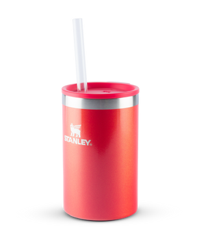 Can Cooler com canudo Stanley Apple Shimmer | 296ML
