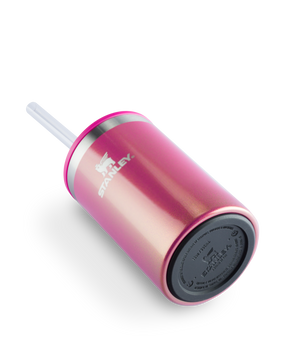 Can Cooler com canudo Stanley Dazzle Pink Shimmer | 296ML