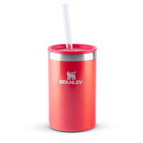 Can Cooler com canudo Stanley Apple Shimmer | 296ML