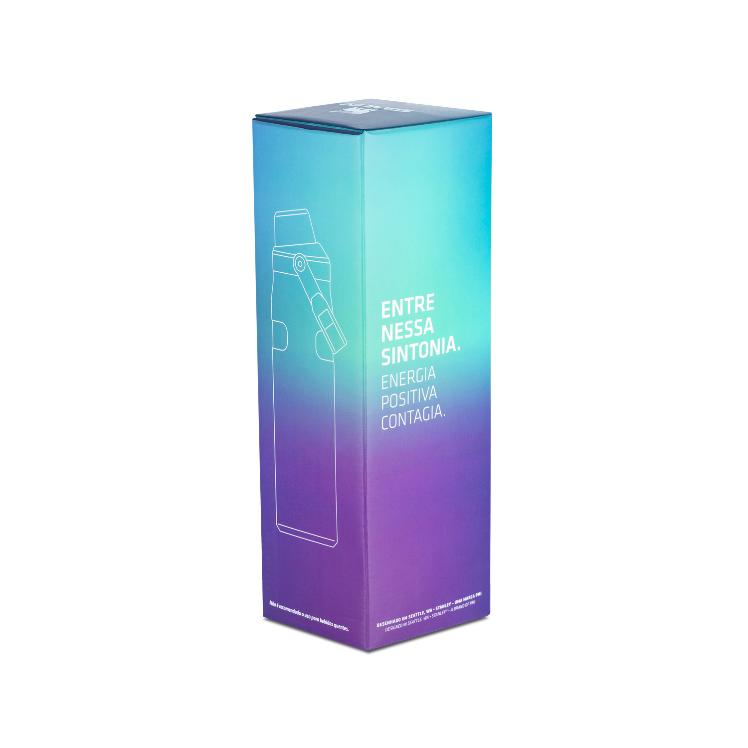 Garrafa Térmica Aerolight Fast Flow Coastal Teal New Frequency | 710ml