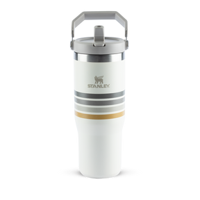 Tumbler Térmico Flip Straw Varsity Cream Ash Stripes | 887ml