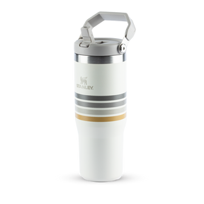 Tumbler Térmico Flip Straw Varsity Cream Ash Stripes | 887ml